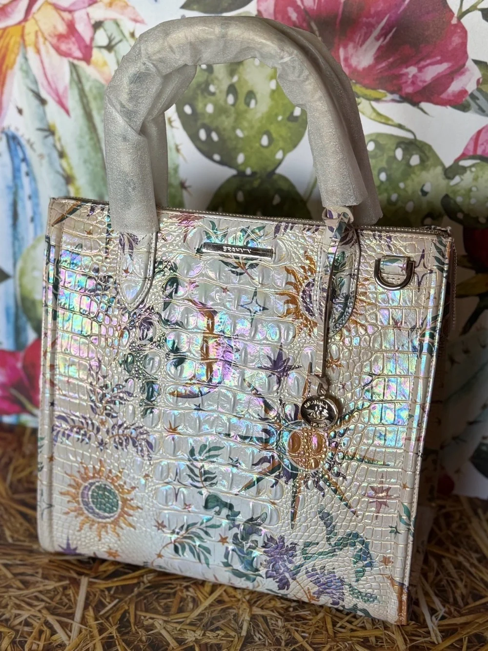 Brahmin Large Caroline Vitality Melbourne NWT Moon Stars Sun Celestial - Picture 4 of 13